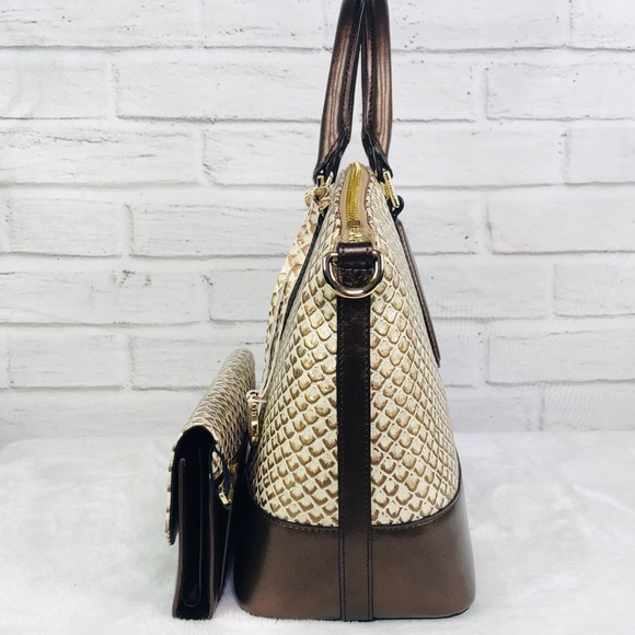 2PCS Brahmin Duxbury Satchel Wallet Set - Picture 3 of 8